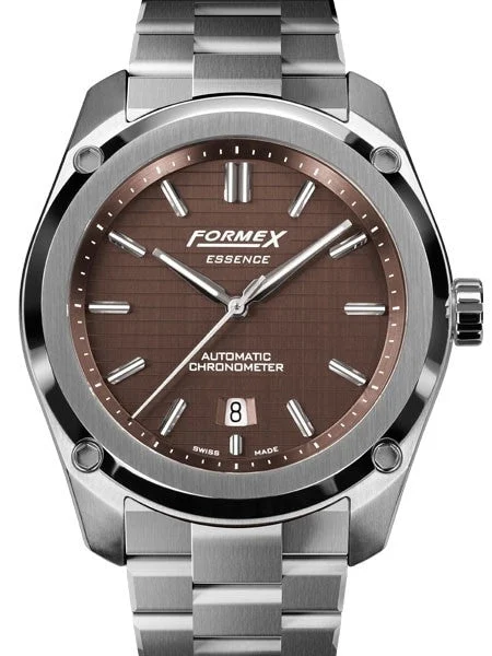 Formex Essence Swiss Automatic Chronometer with Brown Dial #0330.1.6351.100 49 mm kol saati