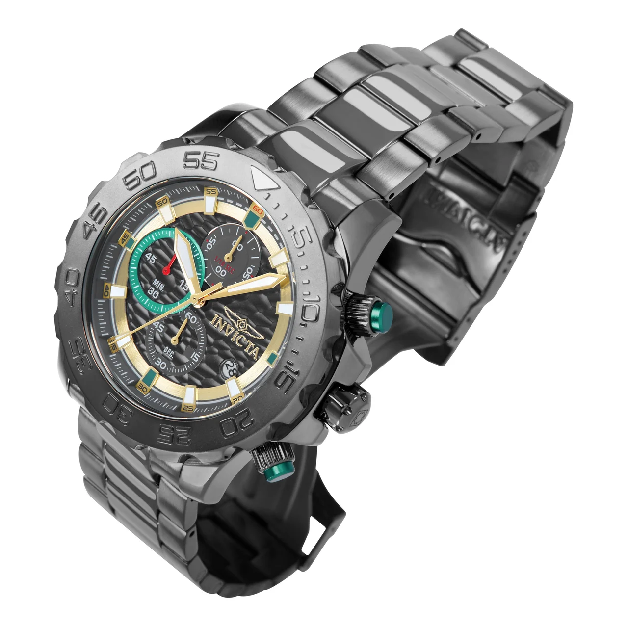 Invicta Pro Diver Watch - 54mm. Gunmetal (50253) kol saati