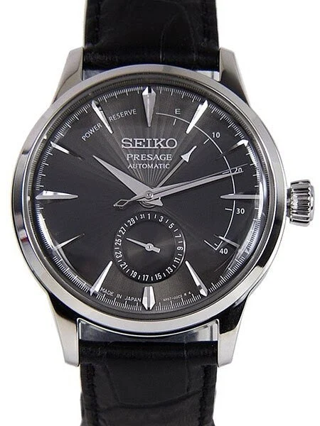 Seiko Presage "Cocktail Time" Automatic Dress Watch with Power Reserve Indicator #SSA345J1 kol saati