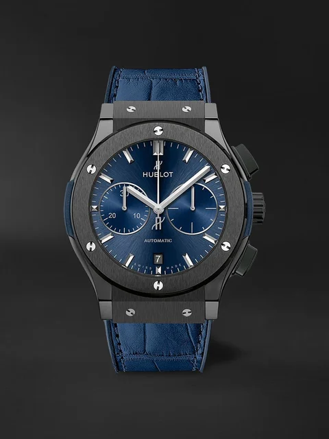 Hublot Classic Fusion Ceramic Blue Chronograph 521.CM.7170.LR kol saati