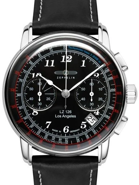 Graf Zeppelin Los Angeles Quartz Chronograph Watch #7614-2 42 mm kol saati