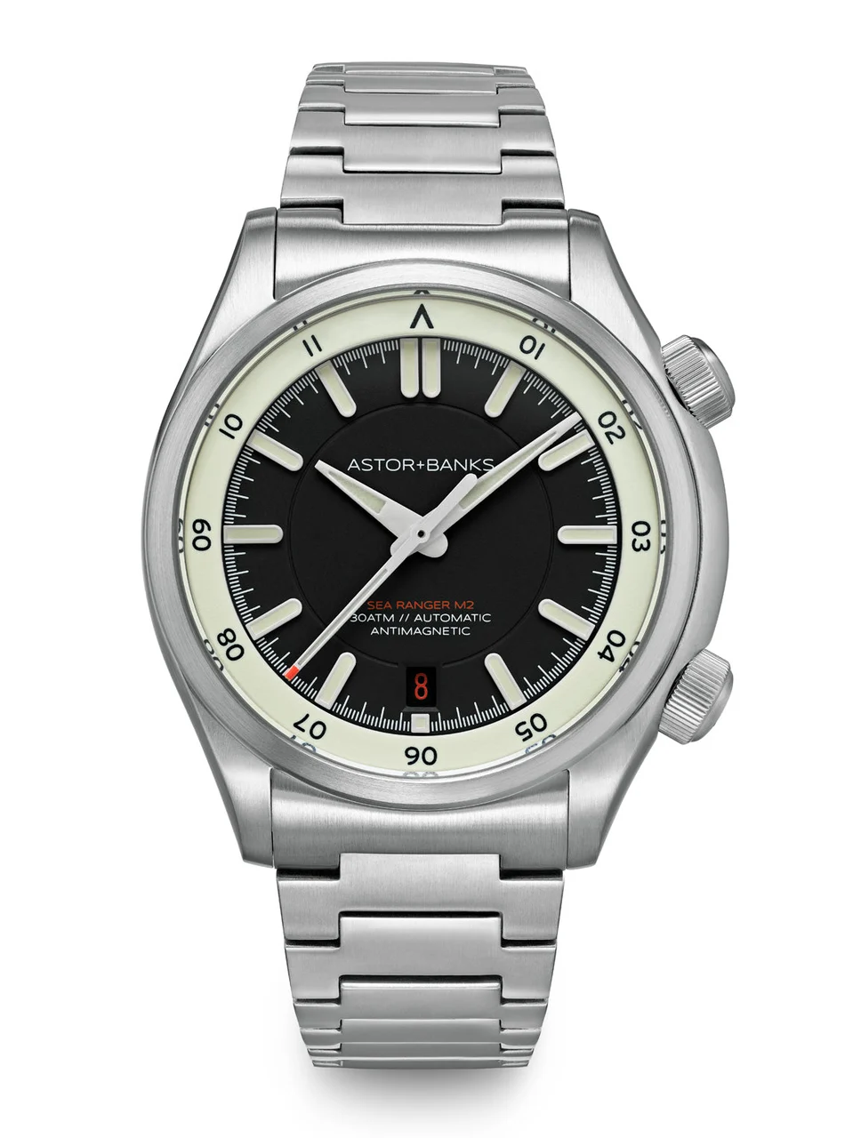 Astor+Banks Sea Ranger M2 Black 40 mm kol saati