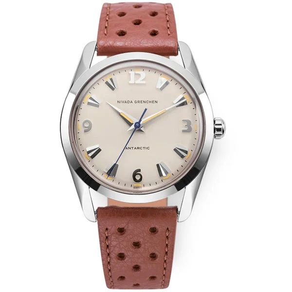 Nivada Grenchen Antarctic 35mm Beige Luminova 35001M41 kol saati