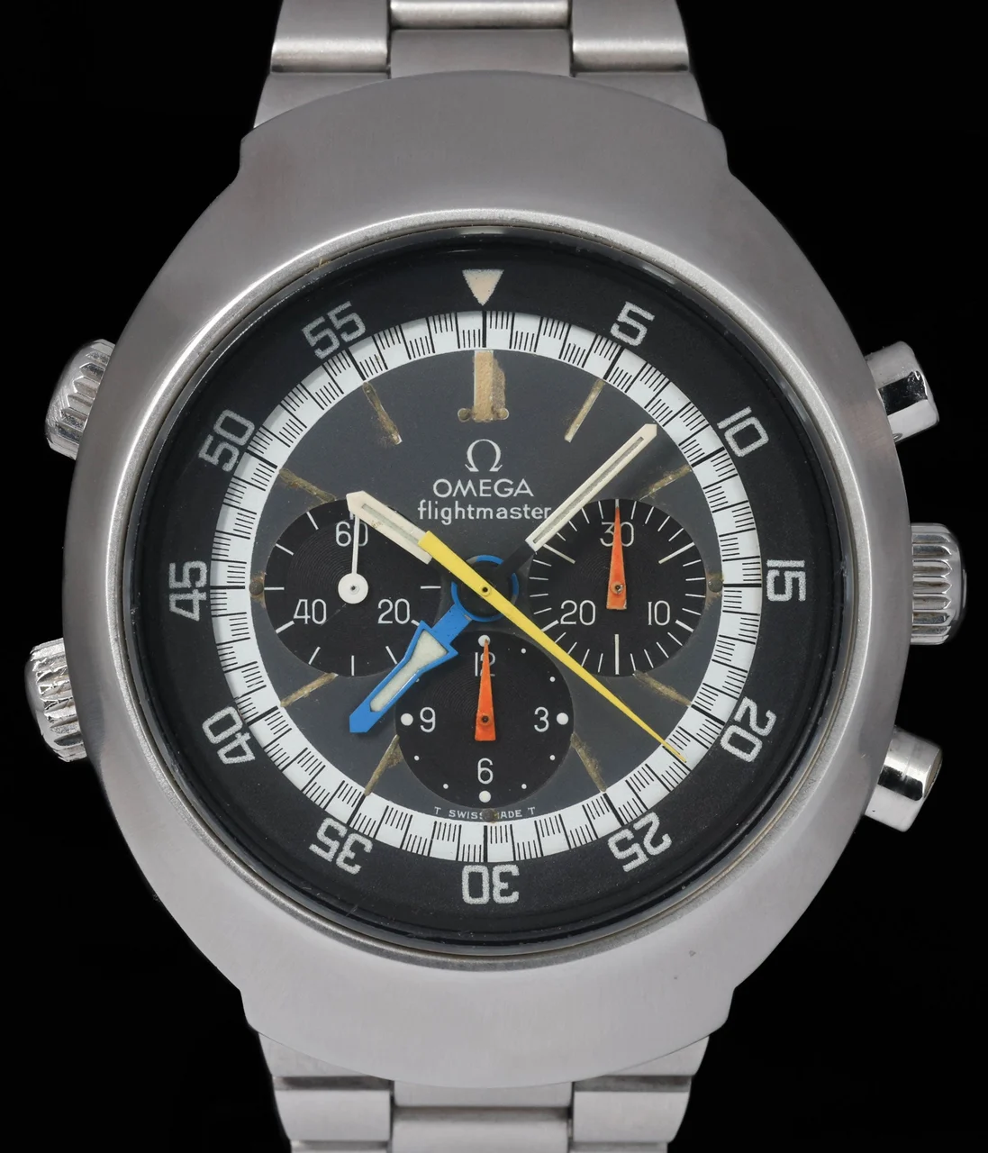 OMEGA Flightmaster OME-FLIGHTMASTER-145.026-43MM-1960s 43 mm kol saati