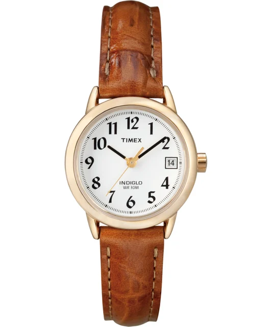 Timex Easy Reader® 25mm Leather Strap Watch T2J761 kol saati