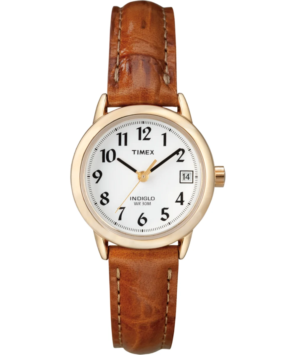 Timex Easy Reader® 25mm Leather Strap Watch T2J761 25 mm kol saati
