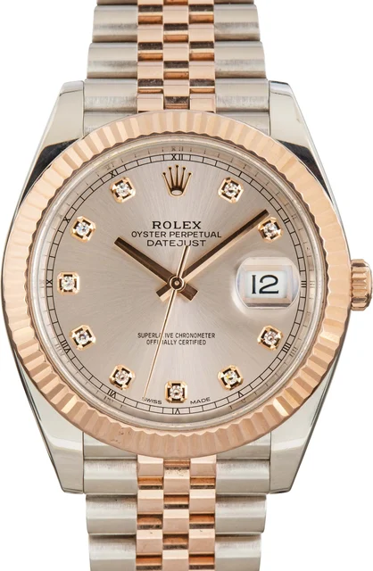 Rolex Datejust 41 ref 126331 Diamond Dial 126331CHDO kol saati