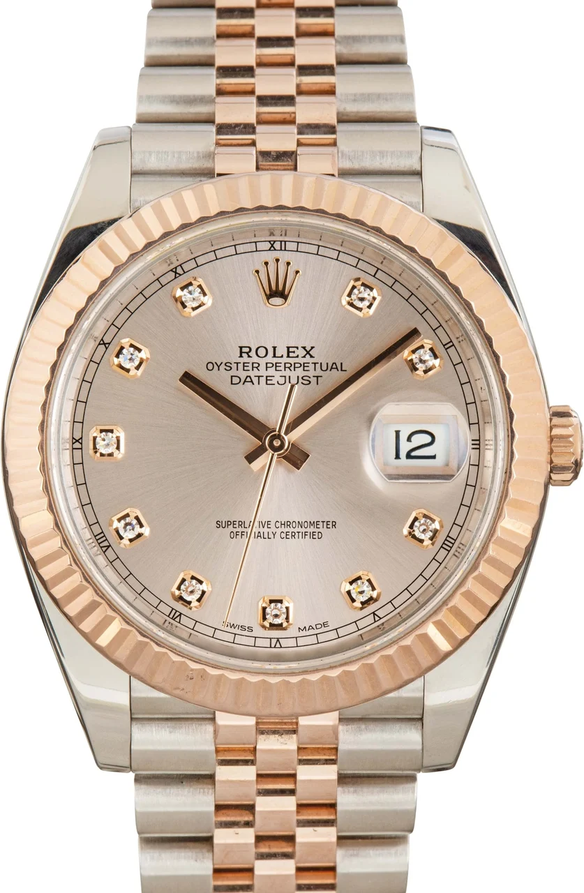 Rolex Datejust 41 ref 126331 Diamond Dial 126331CHDO kol saati