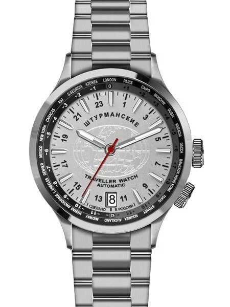 Sturmanskie Traveler 24-Hour Time Automatic Watch with World City Inner Bezel #2255286 kol