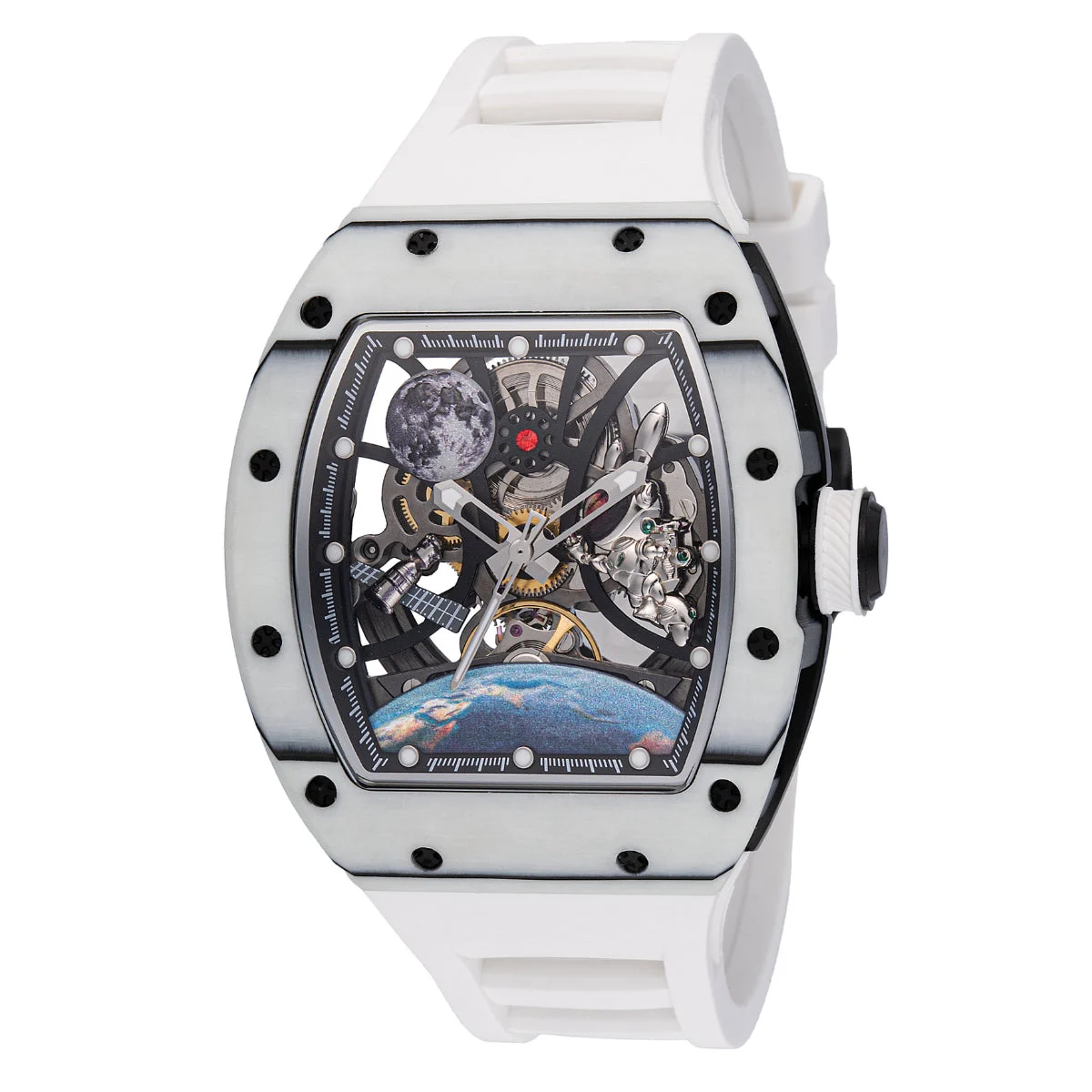 Invicta Rally Interstellar Automatic Watch w/ Skeleton Dial - 41mm. White (49012) 41 mm kol saati