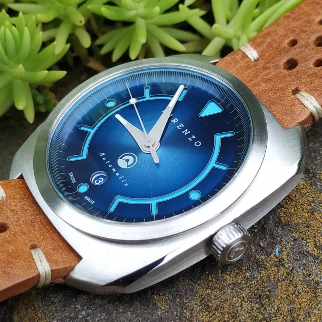Direnzo DRZ_02_SS_blue 41 mm kol saati