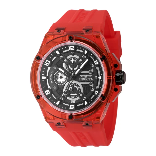 Invicta Racing Saphirex Watch - 46mm. Red (48810) kol saati