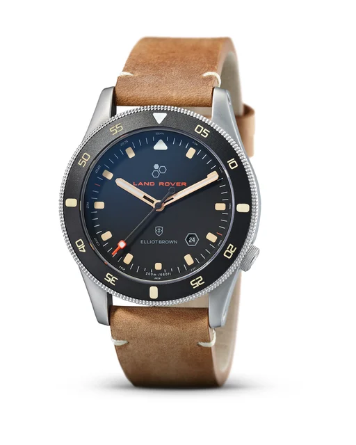 Elliot Brown Watches Holton Land Rover x Elliot Brown Sand/Steel kol saati