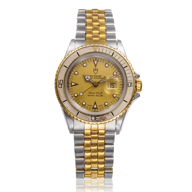 Tudor TUDOR REF. 94401, MINI-SUB PRINCE OYSTER DATE, STEEL & GOLD kol saati