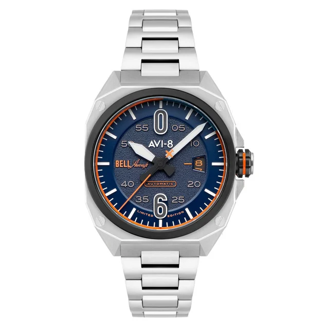 AVI-8 Bell X-1 Glamorous Glennis Automatic Buffalo Blue Ltd Edition Watch #AV-4106-11 kol