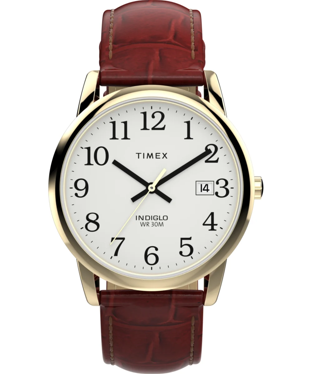 Timex Easy Reader® 35mm Leather Strap Watch TW2W955009J 35 mm kol saati