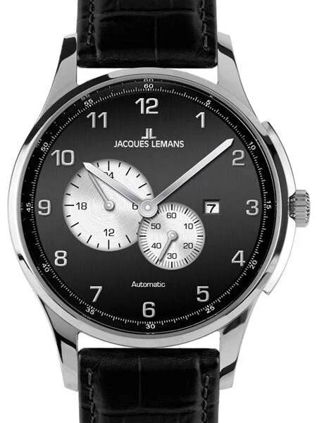 Jacques Lemans London Automatic Watch with a 24 Hour Sub-Dial #1-1731A kol saati