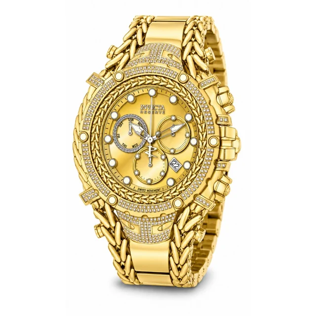 Invicta Gladiator 1.75 Carat Diamond Swiss Ronda Z60 Caliber Watch - 58mm. Gold (50513) ko