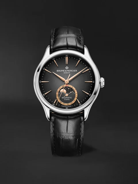 Baume & Mercier Clifton Moon Phase Date BMM0A10758 kol saati