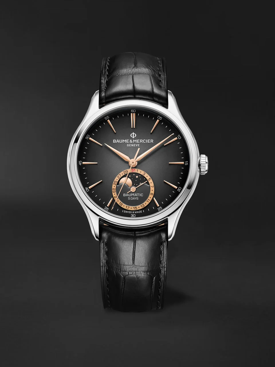 Baume & Mercier Clifton Moon Phase Date BMM0A10758 39 mm kol saati