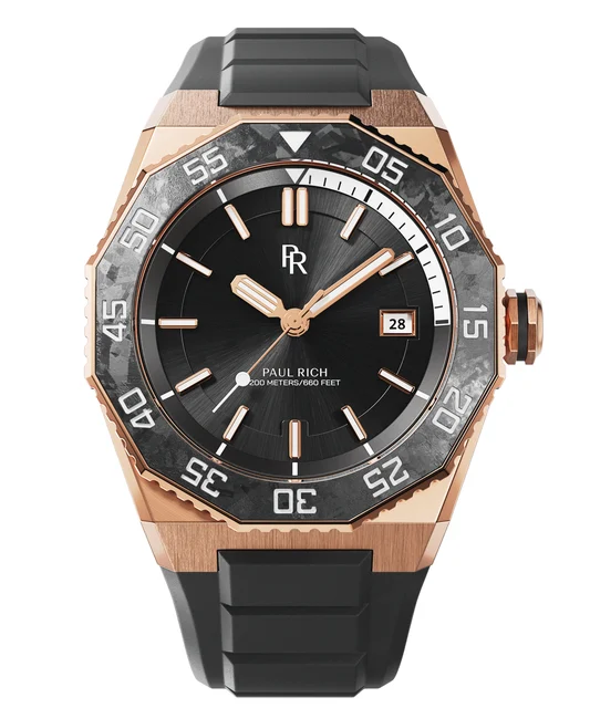 Paul Rich Aquacarbon Pro PR202411 - Rose Gold Black kol saati