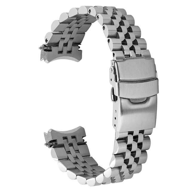 Islander Brushed and Polished Solid-Link Bracelet for Manhasset and Penn Watches #BRAC-73