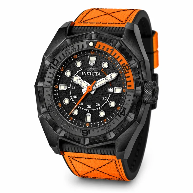 Invicta Akula Vectara Watch - 55mm. Orange. Black (50038) kol saati