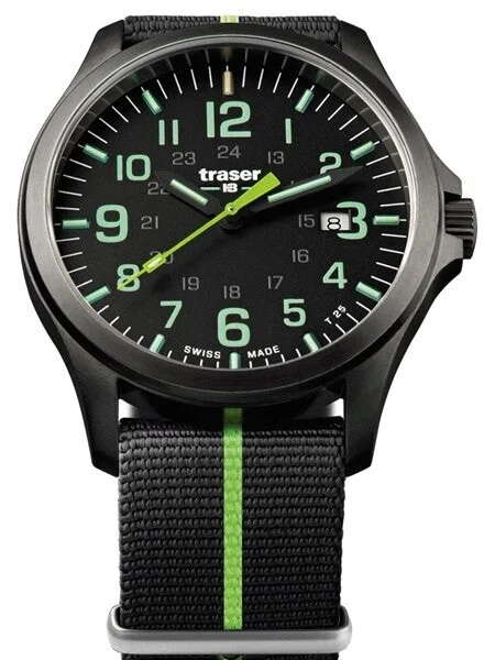 Traser Officer Pro Gun Metal PVD Case Watch with an Anti-Reflective Sapphire Crystal #1074