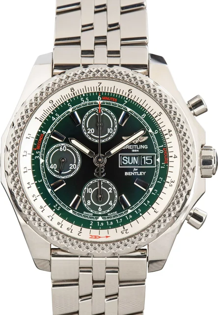 Breitling Bentley GT II Stainless Steel Green Dial A1336512/L520 kol saati