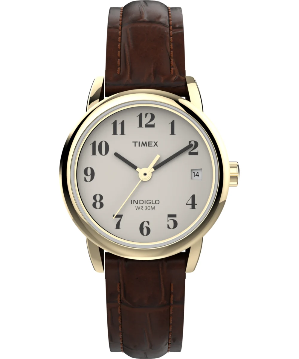 Timex Easy Reader® 25mm Leather Strap Watch T20071JT kol saati