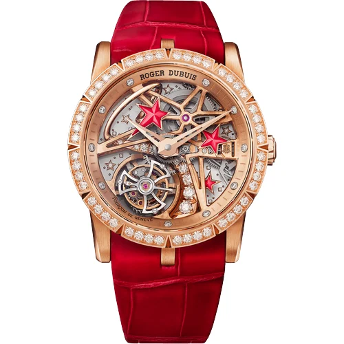 Roger Dubuis Excalibur Shooting Star Pink Gold 36mm RDDBEX0941 kol saati