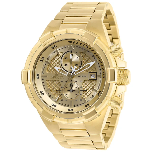 Invicta Aviator Falcon Watch - 50.5mm. Gold (28122) kol saati