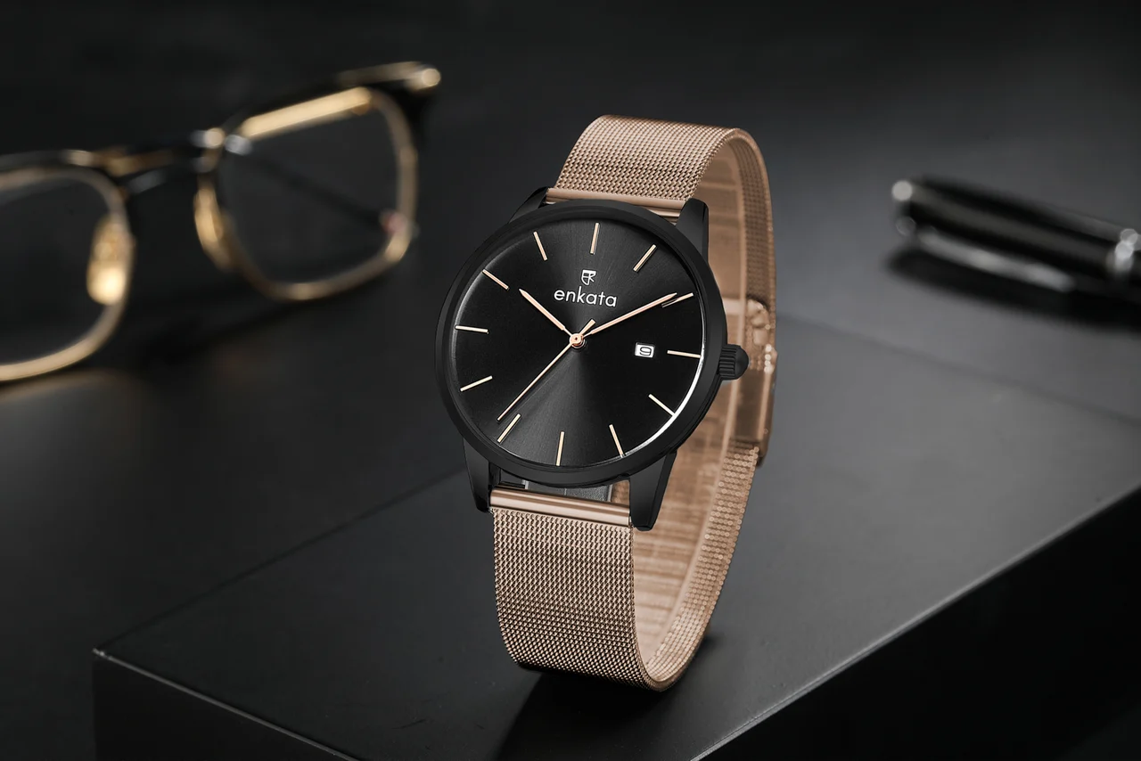 Enkatawatches Atria Black 40 mm kol saati
