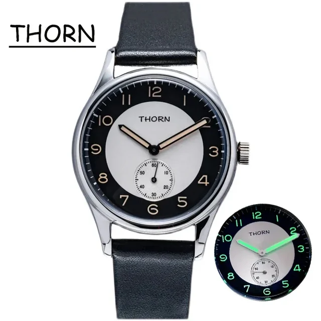 Tandorio THORN SHY021 38MM Japan Quartz Movement Sterile Dial K1 Glass 5ATM Luminous Sub S
