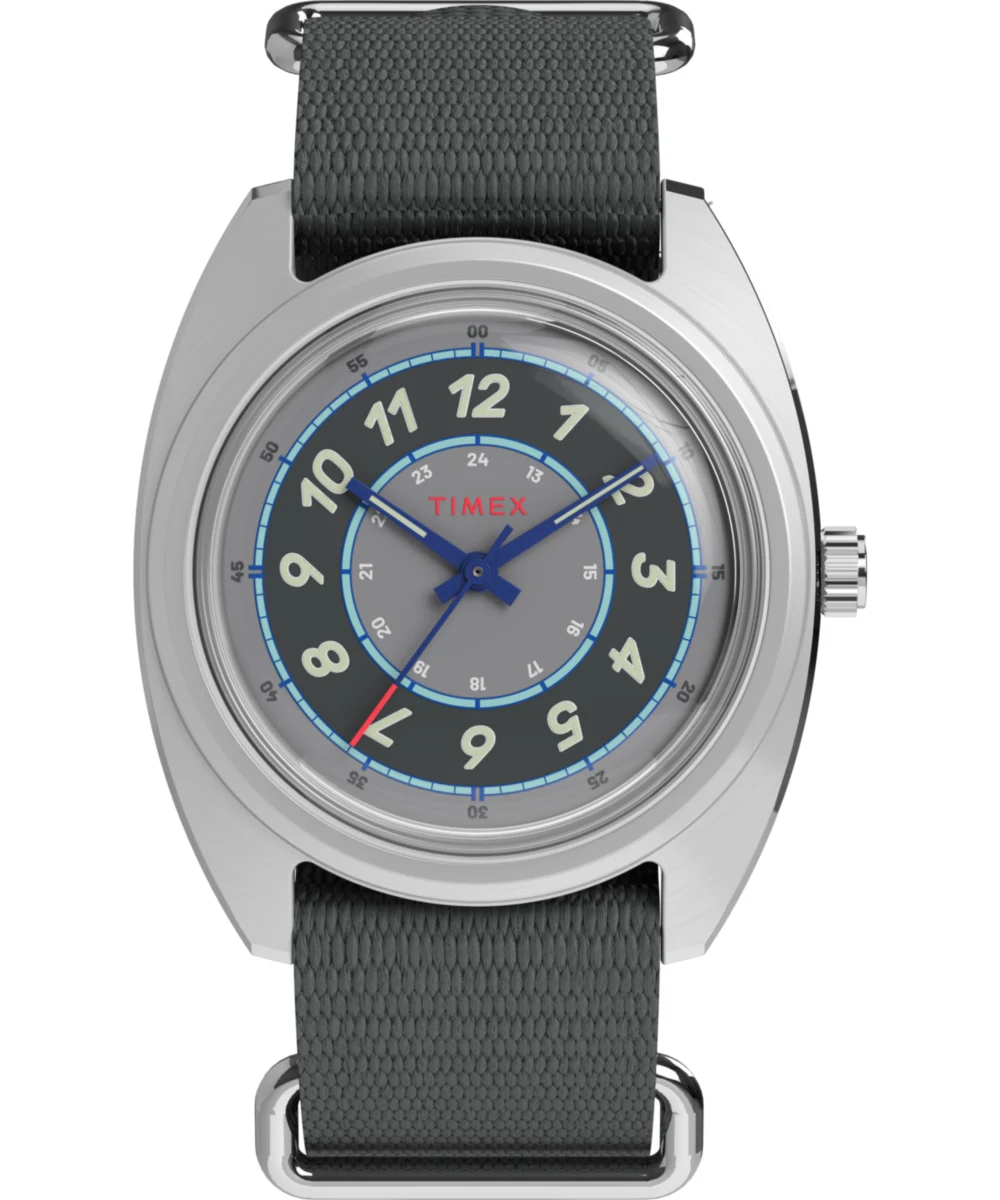 Timex Worn & Wound x Storm 37mm Fabric Strap Watch TW2Y52300 37 mm kol saati