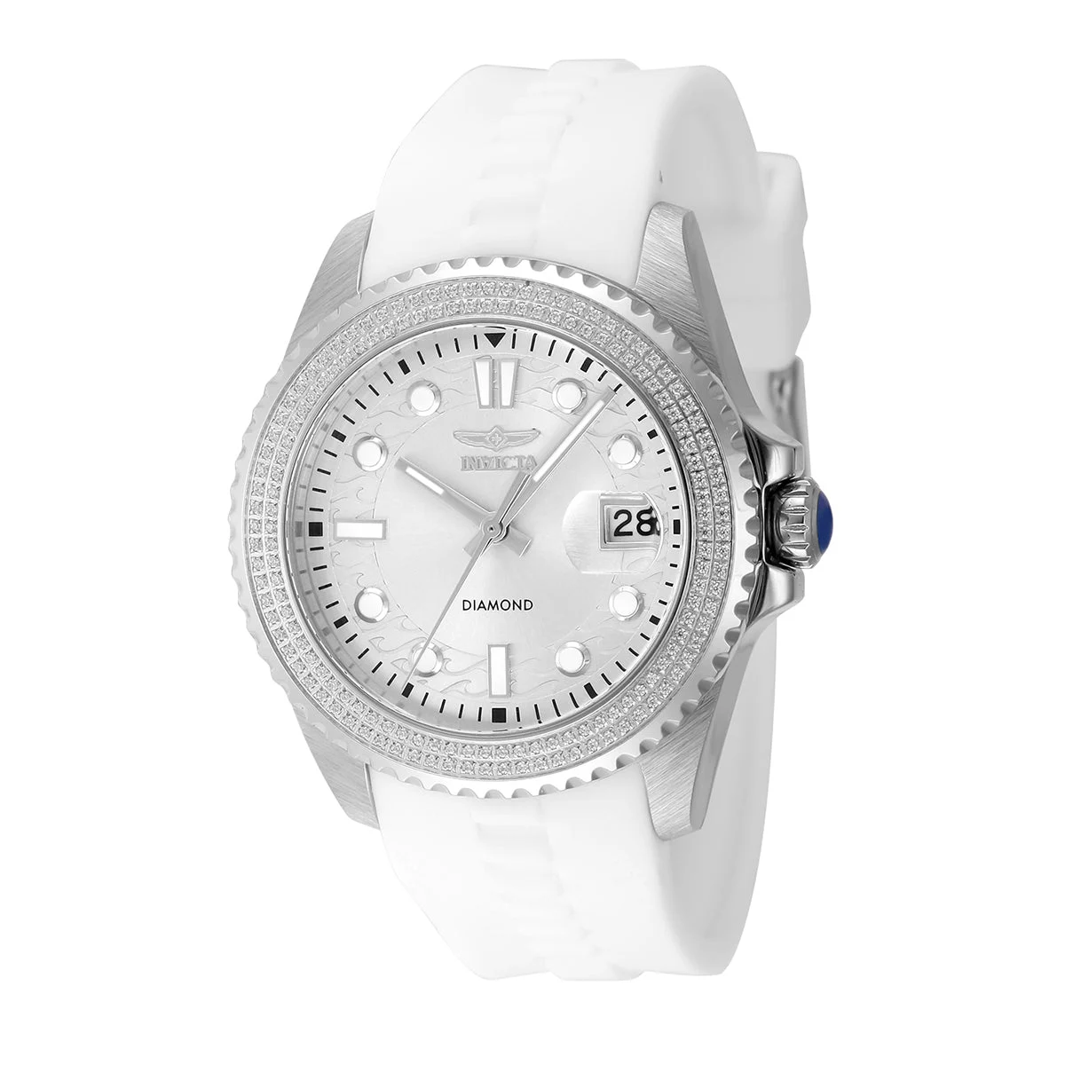 Invicta Elite Diamond 0.59 Carat Diamond Watch - 38mm, White (48750) 38 mm kol saati