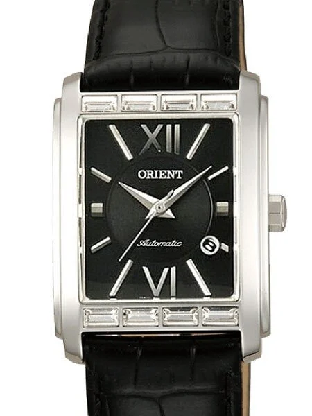 Orient Romance Automatic Dress Watch with Curved Crystal and CZ Baguettes on the Bezel #EN