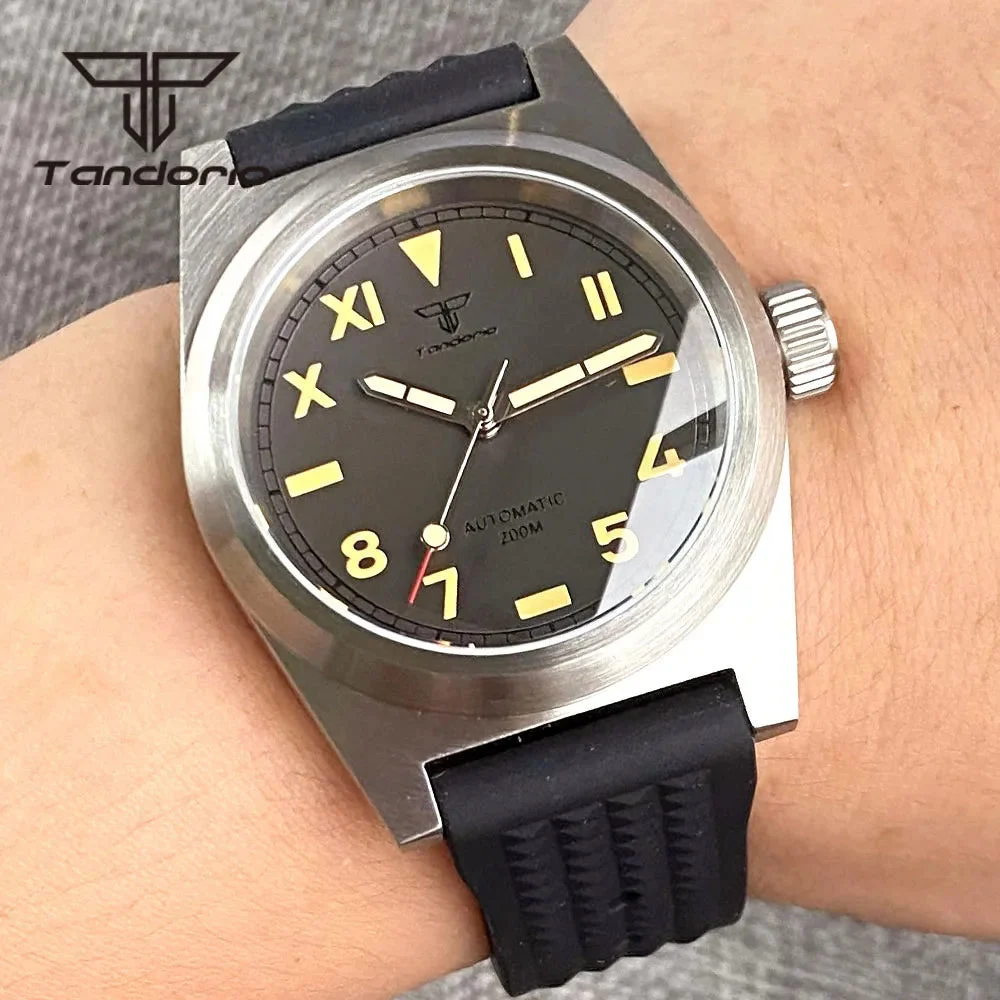 Tandorio Unimatic U2 Watch TD108B 38mm 20Bar NH35A PT5000 Movement AR Sapphire Dress California Dial 14:200000080#gray-sterile-nylon;5:5696493 movement 38 mm kol saati