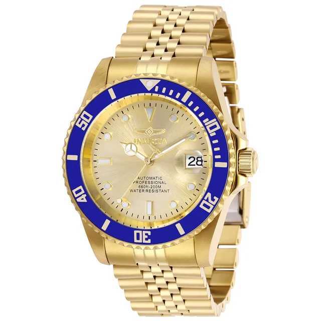 Invicta Pro Diver Navigator Automatic Watch - 42mm. Gold (29185) kol saati