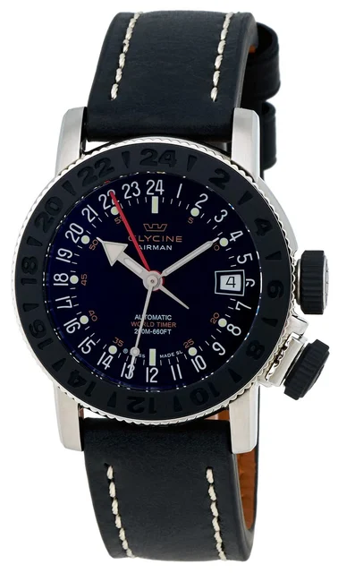 Glycine Airman 3928.191.LB9B-WB kol saati
