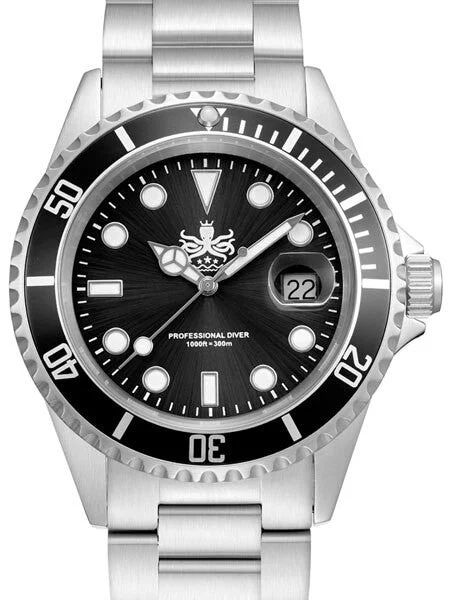 Phoibos Scratch and Dent - 300-Meter Swiss Quartz Dive Watch with Sapphire Crystal #PX002C