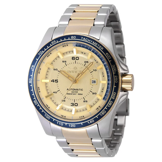 Invicta Speedway High Bank Automatic Watch - 50mm. Gold, Steel (48080) kol saati