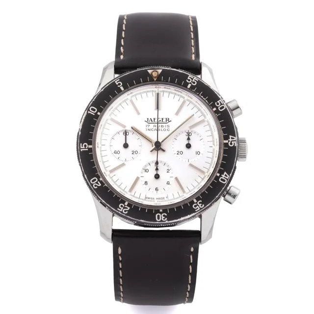 Jaeger JAEGER, REF. E13001, 4 ATM, PANDA CHRONOGRAPH kol saati
