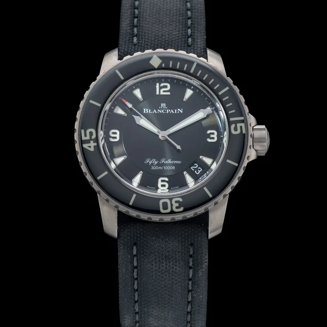 Blancpain Fifty Fathoms Titanium 5015 12B30 NABA 210009N39381 kol saati