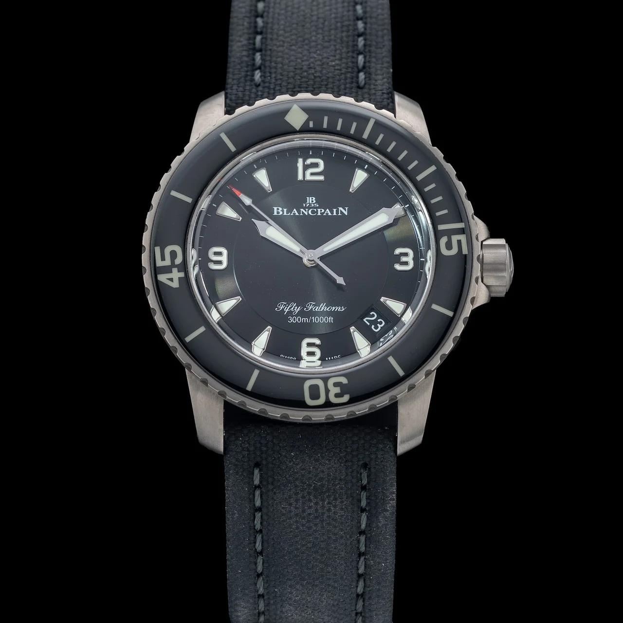 Blancpain Fifty Fathoms Titanium 5015 12B30 NABA 210009N39381 45 mm kol saati