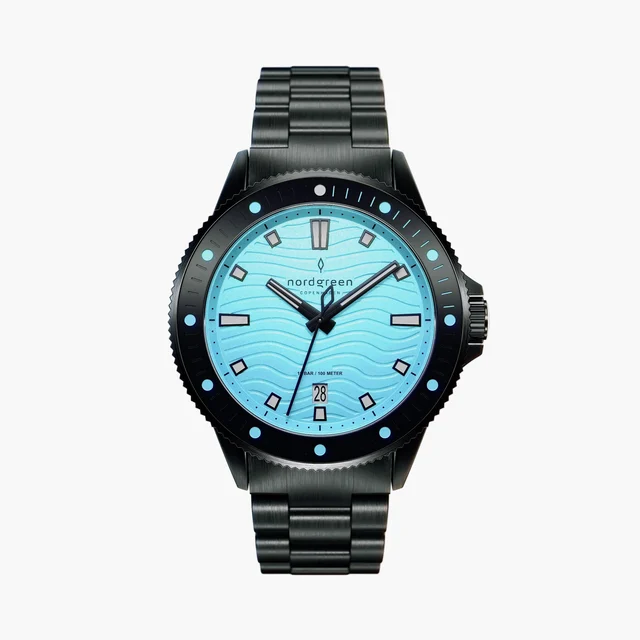 Nordgreen Waves 40mm WA40BL3LBLTU kol saati