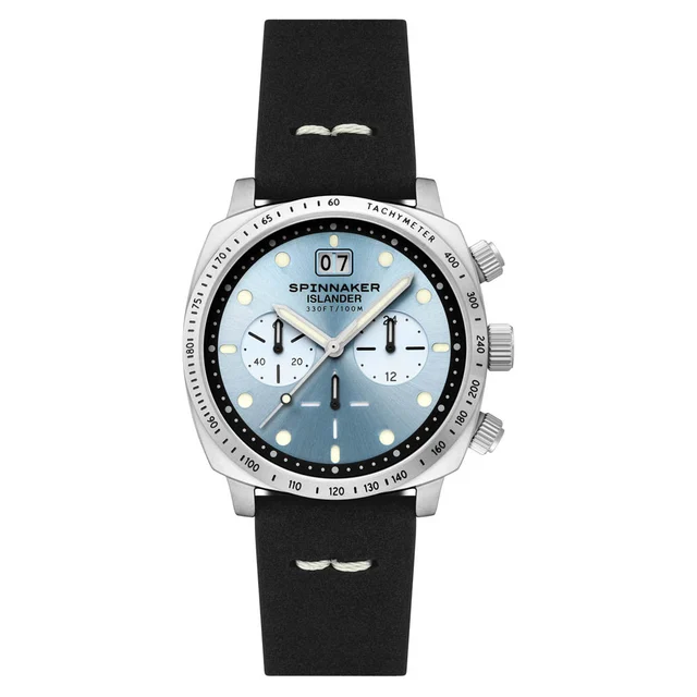 Spinnaker Islander LE Hull Chronograph with Ice Blue Dial #SP-5068-LIW0E kol saati