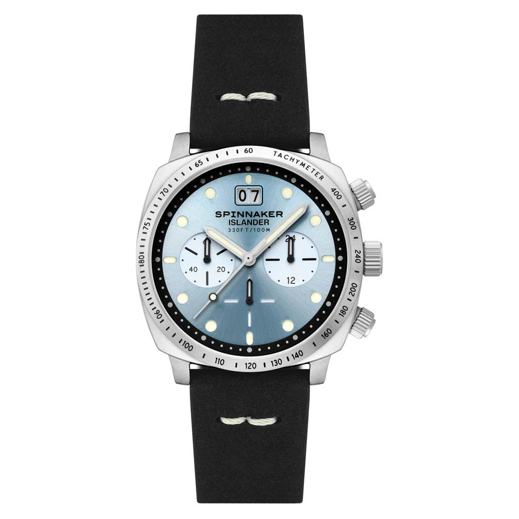 Spinnaker Islander LE Hull Chronograph with Ice Blue Dial #SP-5068-LIW0E kol saati