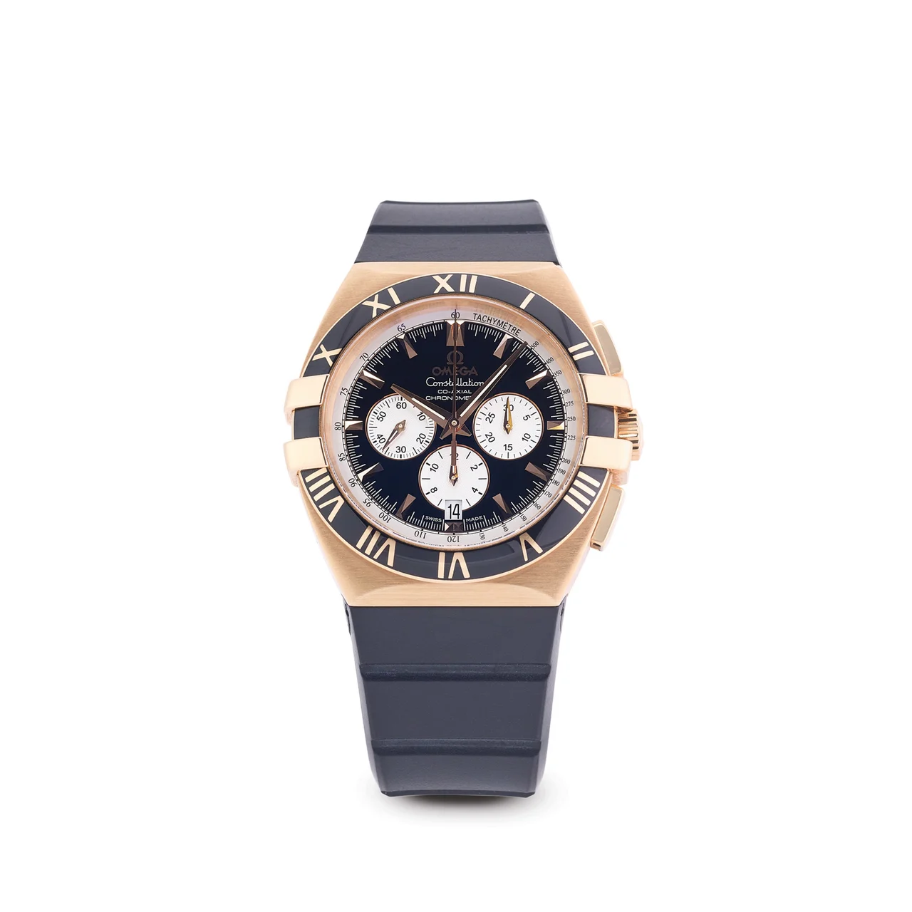 OMEGA OMEGA, REF. 121.62.41.50.01.001, CONSTELLATION DOUBLE EAGLE CO-AXIAL CHRONOMETER, 18K PINK GOLD kol saati