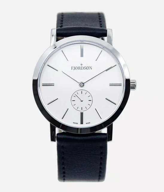 Fjordson #SLIM | White Dial With Vegan Leather Strap - Watch #SLIM | White Dial With Vegan